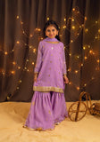 Kidoz Kloset - Lilac Dreams Embroidered Gharara Set For Girl