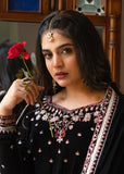 Omal by Komal - Dur-e-Shehwar - (Limited Edition) - Black - Velvet - 3 Piece