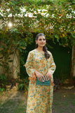 Ombrella - Sage citrus Lawn Kaftan For Women - 1 Piece