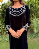 Ombrella Black Velvet 2 Piece Suit