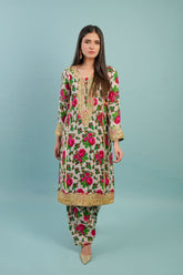 Gul E Noor- Bloche Vol 1 - White - Acrylic - 2 Piece