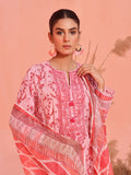 Oaks - Embroidered Pret Shirt Dupatta Lawn Pink & Maroon - 2 Piece