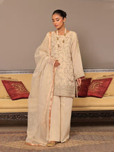 Oaks - Embroidered Suit Pret Masoori Beige - 3 Piece