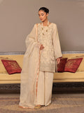 Oaks - Embroidered Suit Pret Masoori Beige - 3 Piece