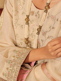 Oaks - Embroidered Suit Pret Masoori Beige - 3 Piece