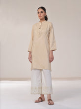 Oaks - Solid Pret Kurti Cotton Beige - 1 Piece