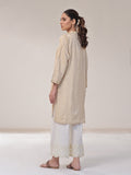 Oaks - Solid Pret Kurti Cotton Beige - 1 Piece