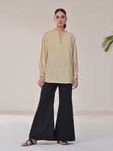 Oaks - Solid Fusion Top Cotton Mehndi - 1 Piece