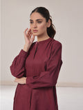 Oaks - Solid Fusion Top Cotton Maroon - 1 Piece
