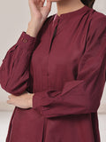 Oaks - Solid Fusion Top Cotton Maroon - 1 Piece