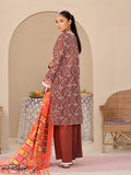 Oaks - Printed Unstitched Lawn Brown - 2 Piece
