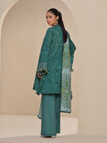 Oaks - Printed Unstitched Lawn Dark Green - 2 Piece
