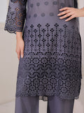 Oaks - ChickenKaari Pret Lawn Suit For Women - Charcoal - 3 Piece