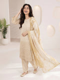 Oaks - ChickenKaari Unstitch Suit For Women - Beige - 3 Piece