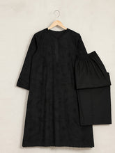 Oaks - Embroidered Pret Shirt & Trouser Dyed Cambric Black - 2 Piece