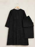 Oaks - Embroidered Pret Shirt & Trouser Dyed Cambric Black - 2 Piece
