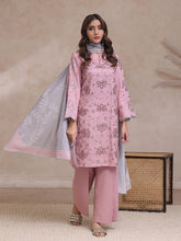 Oaks - Cambric Embroidered Pret Suit For Women - Pink - 3 Piece