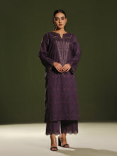 Oaks - Embroidered Pret & Unstitched Shirt Trouser Cambric Dark Plum - 2 Piece