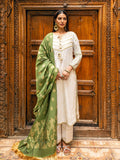 Oaks - Embroidered Suit Pret Jacquard Cream - 3 Piece