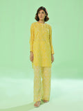 Oaks - Lawn Suit For Women - Yellow - 2 Piece