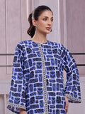 Oaks - Lawn Suit For Women - Blue&Black - 2 Piece