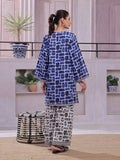 Oaks - Lawn Suit For Women - Blue&Black - 2 Piece