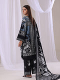 Oaks - Lawn Printed Unstitch Suit For Women - Grey - 3 Piece