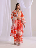 Oaks - Lawn Suit For Women - Orange - 3 Piece