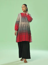 Oaks - Lawn Printed Unstitch Suit For Women - Blue - 1 Piece