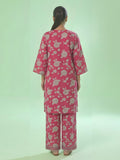 Oaks Printed Lawn Unstitched Pink 1 Piece