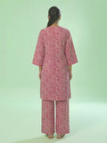 Oaks Printed Lawn Unstitched Pink 1 Piece
