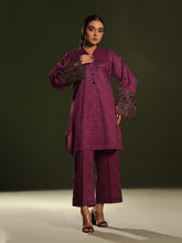 Oaks - Embroidered Unstitched Cambric Magenta - 2 Piece