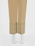 Oaks - Women Beige Lawn Trouser - 1 Piece