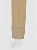 Oaks - Women Beige Lawn Trouser - 1 Piece