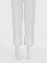 Oaks - Women White Lawn Trouser - 1 Piece
