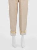 Oaks - Women Beige Silk Blend Trouser - 1 Piece