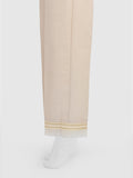 Oaks - Women Beige Silk Blend Trouser - 1 Piece
