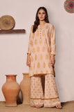 Oaks - 2 Piece Printed Unstitched Khaddar Beige - OWKH2PT-6279-A
