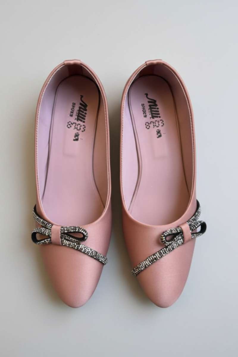 Milli Shoes - Satin Court Shoes For Women - Dusty Rose - Studio by TCS