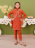 Modest - Embroidered Brown Khaddar Suit For Girl - 3 Piece