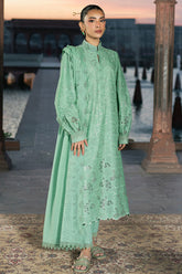 Cross Stitch - SPRING FIELD - Chikan Kari Lawn - 3 Piece - Unstitch