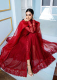 Laleen Mehrgul Pishwas Red 3 Piece