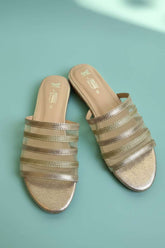 Milli Shoes - Fancy Slides For Women - White Gold