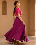 Gulabo Gulnaar Lehnga choli Fuscia 2 Piece
