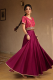 Gulabo Gulnaar Lehnga choli Fuscia 2 Piece
