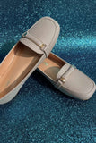 Milli Shoes - Semi Formal Loafers For Women - Shimmer Taupe