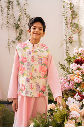 Hummingbirds - Gardenia Silk Waistcoat For Boy