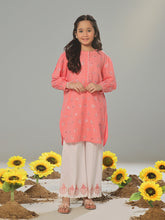 Oaks - Embroidered Pret Shirt Trouser Dobby Light Pink - 2 Piece