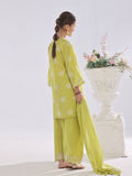Oaks - Embroidered Suit Pret Cotton Silk Jacquard Lemon - 3 Piece