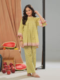 Oaks - Printed Pret Shirt Trouser Cambric Mehandi - 2 Piece